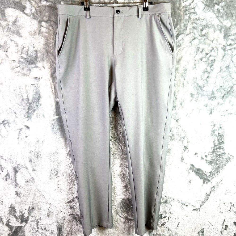 Greg Norman Golf Performance Stretch Pants Mens 36x30 Gray Comfort Waist UPF 50